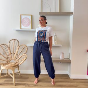 PANTALÓN BOMBACHO CHANDAL AZUL