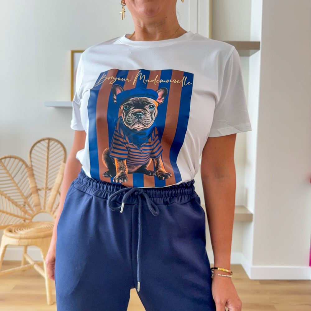 CAMISETA DOG AZUL