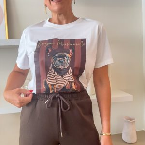 CAMISETA DOG MARRON