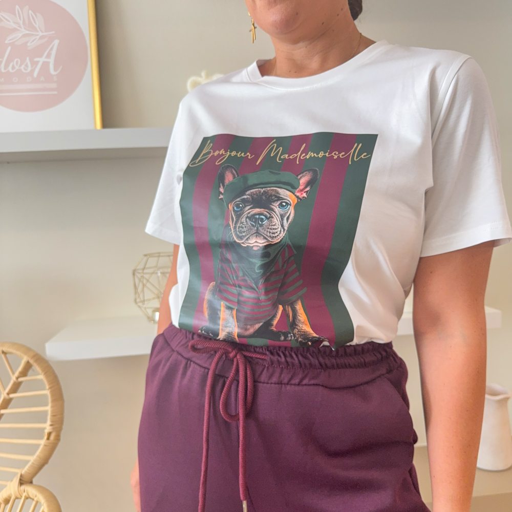 CAMISETA DOG VINO