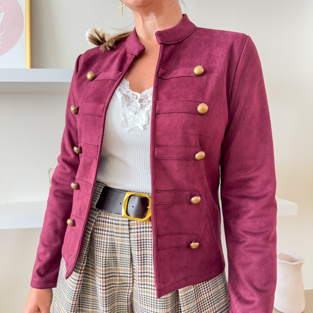 CHAQUETA GALEÓN BURDEO