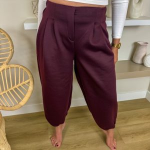 PANTALÓN BOMBACHO CHANDAL VINO