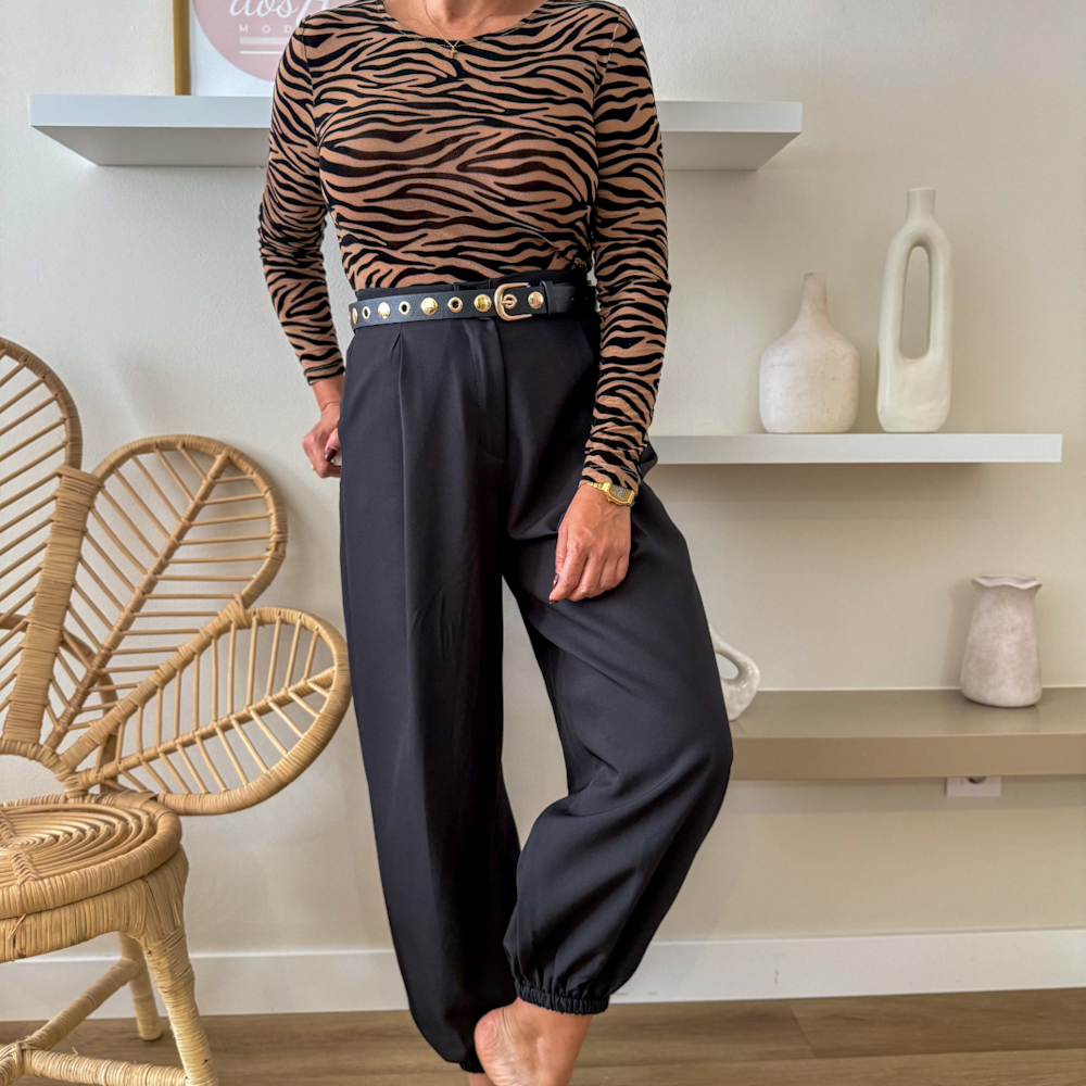 PANTALÓN BOMBACHO NEGRO