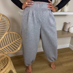 PANTALÓN BOMBACHO CHANDAL GRIS