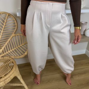 PANTALÓN BOMBACHO CHANDAL BEIG