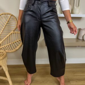 PANTALÓN POLIPIEL NEGRO GLOW